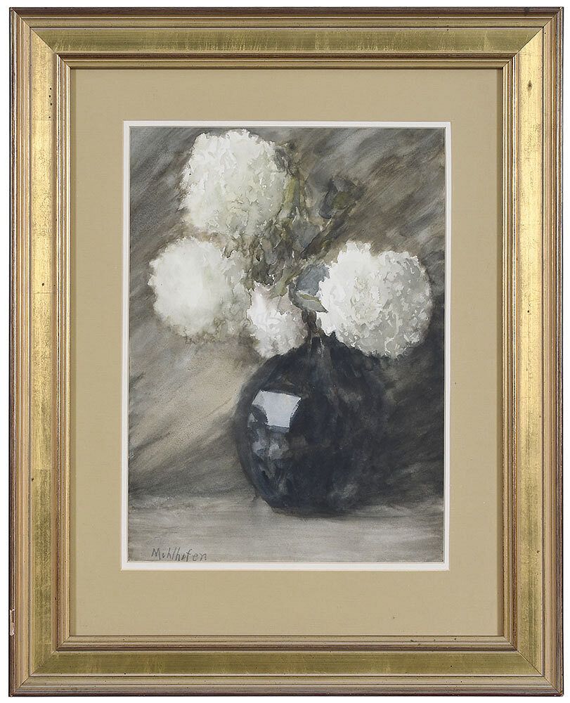 Appraisal: Elizabeth Muhlhofer Washington D C - Still Life with Vase