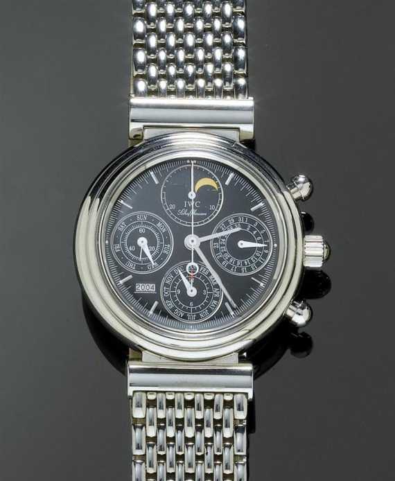 Appraisal: GENTLEMAN'S WRISTWATCH PERPETUAL CALENDAR WITH MOON PHASE IWC DA VINCI