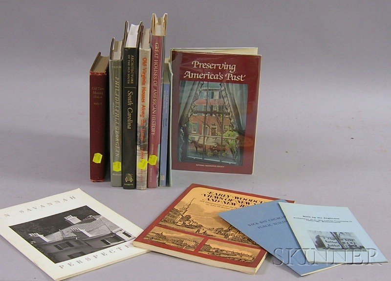 Appraisal: Eleven Early American Architecture Related Reference Books and Pamphlets