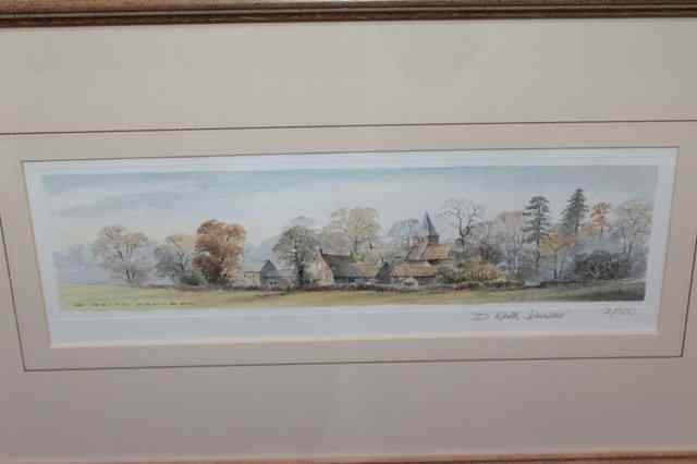 Appraisal: D KEITH JOHNSON - 'Cadeby Village' limited edition print signed