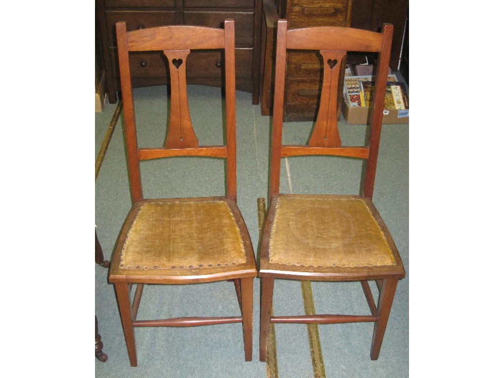 Appraisal: Pair of Arts and Crafts side chairs