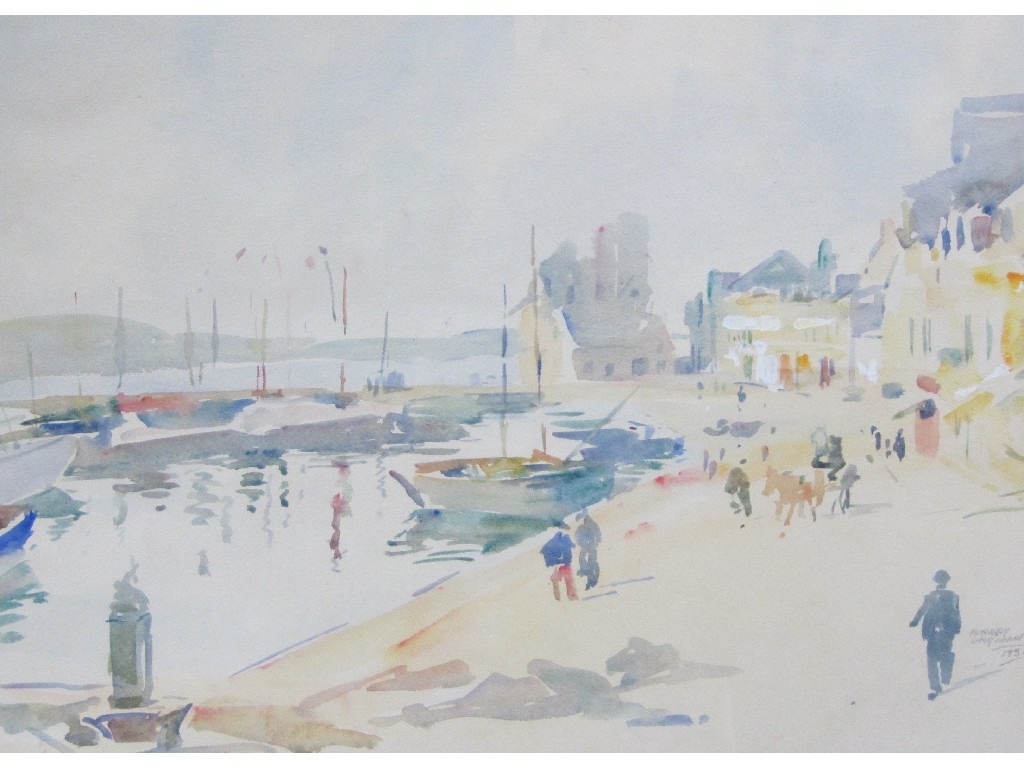 Appraisal: MURRAY CAIRD URQUHART RBA - THE HARBOUR CONCARNEAU Watercolour with