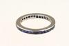 Appraisal: LADY'S ETERNITY BAND - A platinum and sapphire eternity band