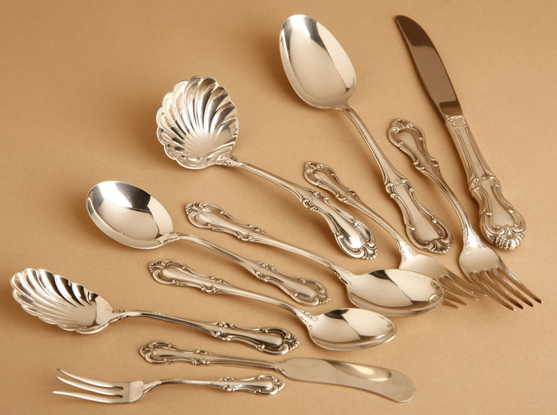 Appraisal: An International Sterling Joan of Arc sterling silver flatware service