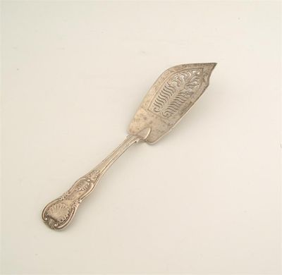 Appraisal: A Victorian King's pattern fish slice initialled by William Eaton