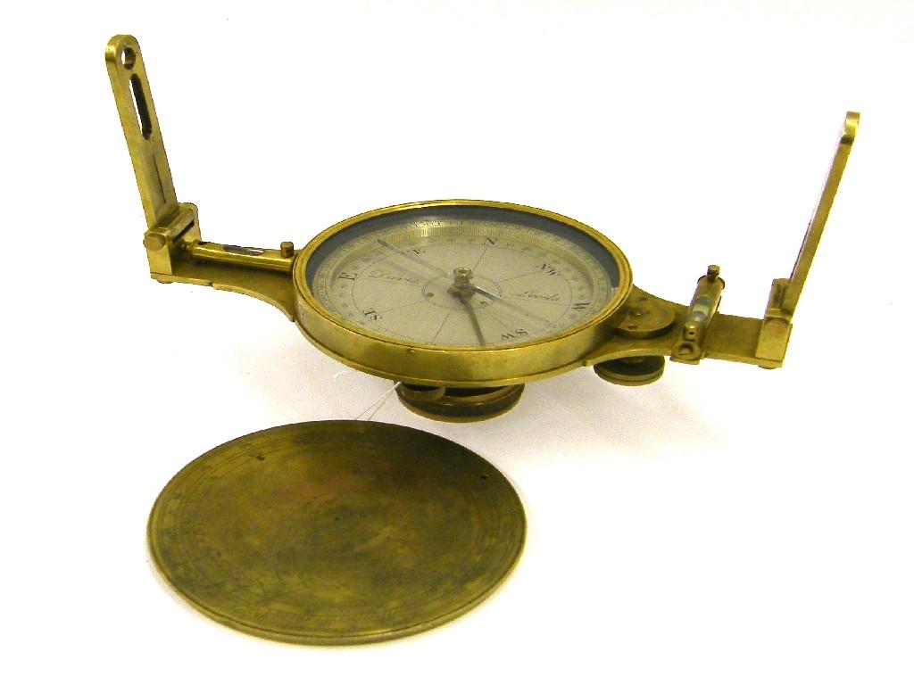 Appraisal: Good th century brass spirit level by Davies of Leeds