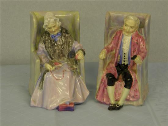 Appraisal: Pair of Royal Doulton figures Darby HN and Joan HN