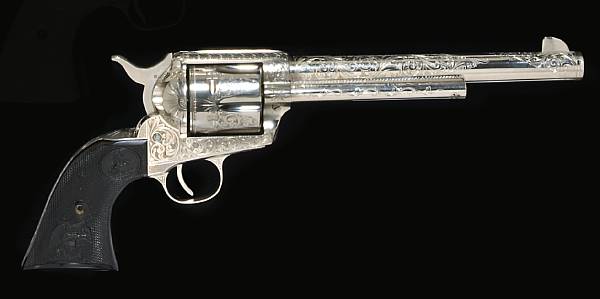 Appraisal: A factory engraved Colt nd Generation single action army revolver