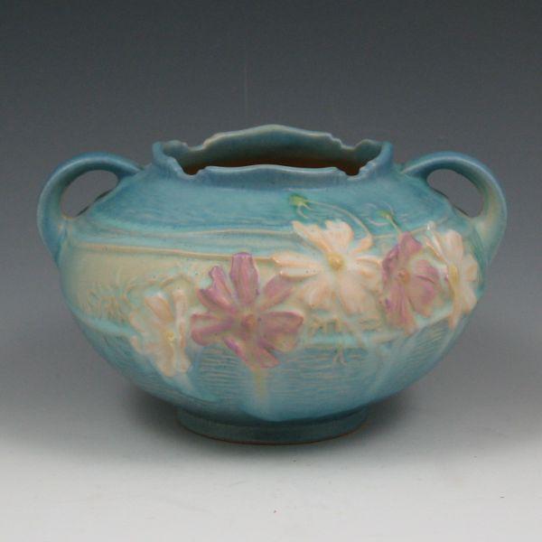 Appraisal: Roseville Cosmos - bowl in blue Marked Roseville - Mint