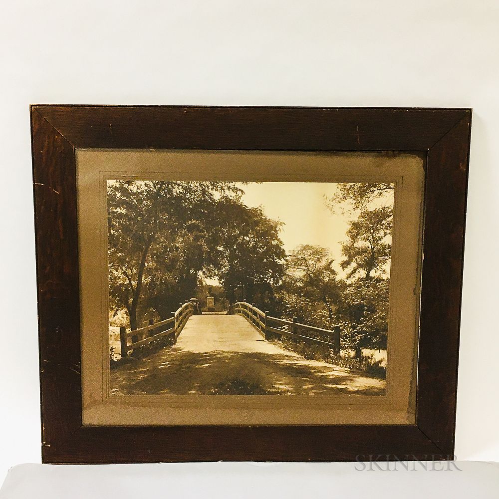 Appraisal: Framed A W Elson Carbon Photograph of the Old North