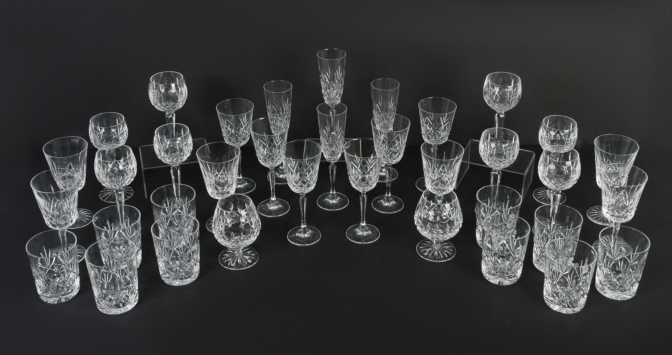 Appraisal: PC WATERFORD CRYSTAL ''LISMORE'' COLLECTION Comprising - Parfait glasses -