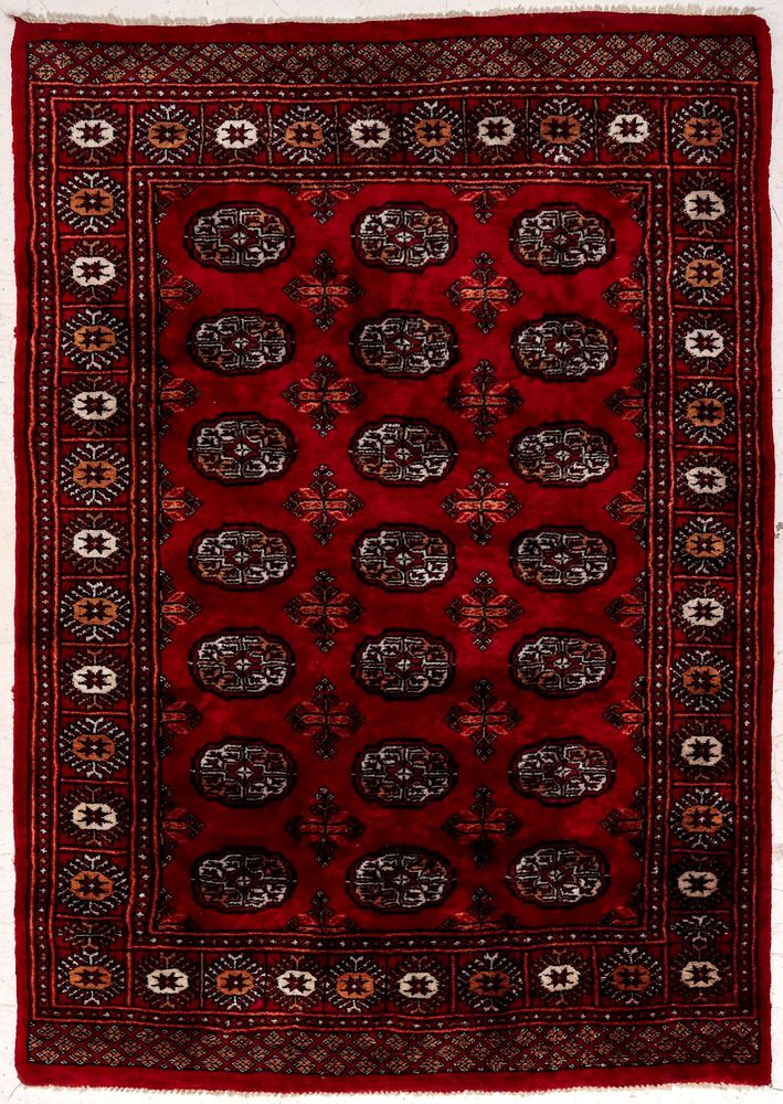 Appraisal: A LATE TH CENTURY HAND KNOTTED BOKHARA RUG The hand