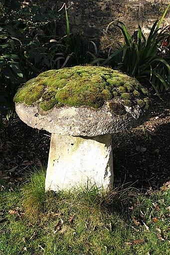 Appraisal: A staddle stone with irregular circular top and a squat