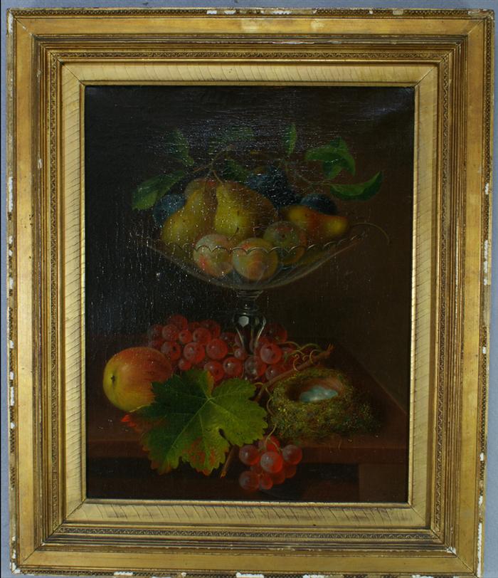 Appraisal: George Forster German-American - o c x Fruit and Crystal