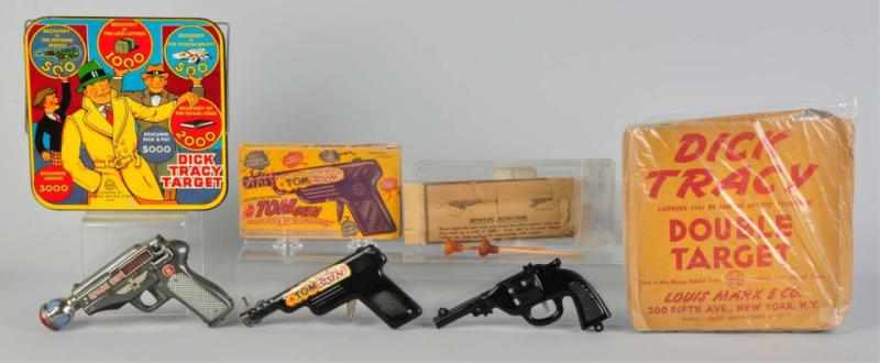 Appraisal: Lot of Vintage Toy Pistols Includes one Marx Dick Tracy