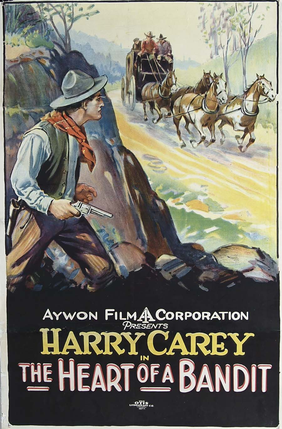 Appraisal: RARE HARRY CAREY MOVIE POSTER Harry Carey was a famous