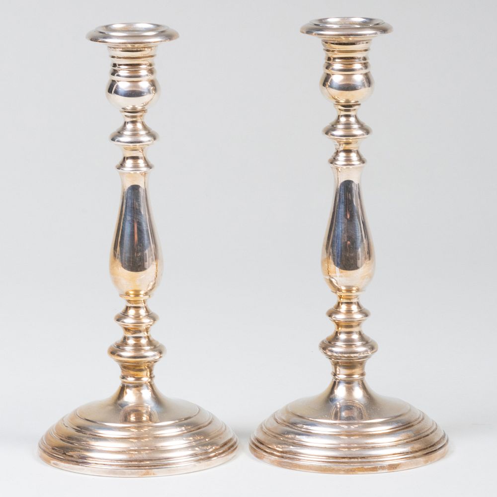 Appraisal: Pair of Gorham Silver Candlesticks Marked 'Sterling' x in diam