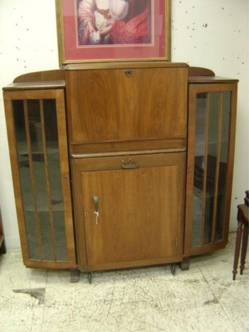 Appraisal: ART DECO SIDE BY SIDE SECRETARY BOOKCASE