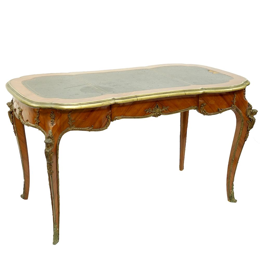 Appraisal: Louis XV Style Desk Early to Mid th Century Louis