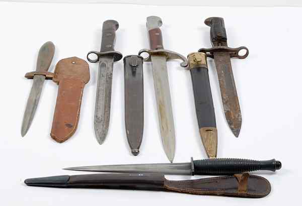 Appraisal: Assorted Bayonets and Knives Lot of Five Lot includes one