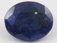 Appraisal: A loose polished oval sapphire approx carats measuring approx x