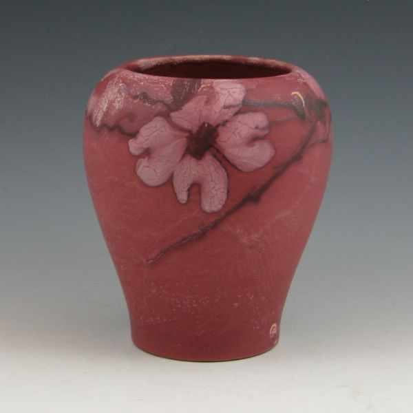 Appraisal: Rare Weller vase a variant of a red Hudson almost