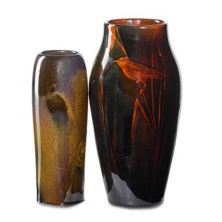 Appraisal: VALENTIEN SHIRAYAMADANI ROOKWOOD Two vase ALBERT R VALENTIEN - KATARO