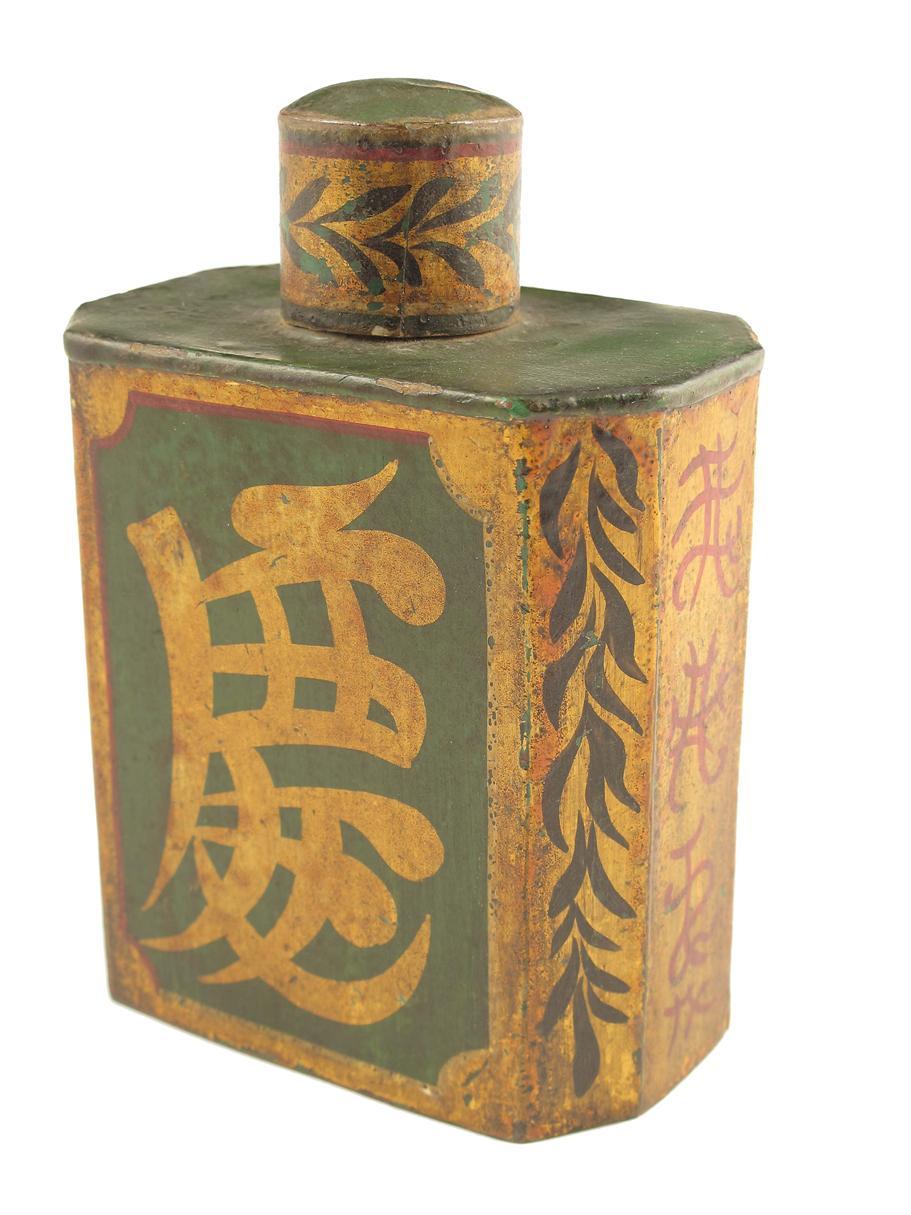 Appraisal: A Victorian tole peinte tea canister