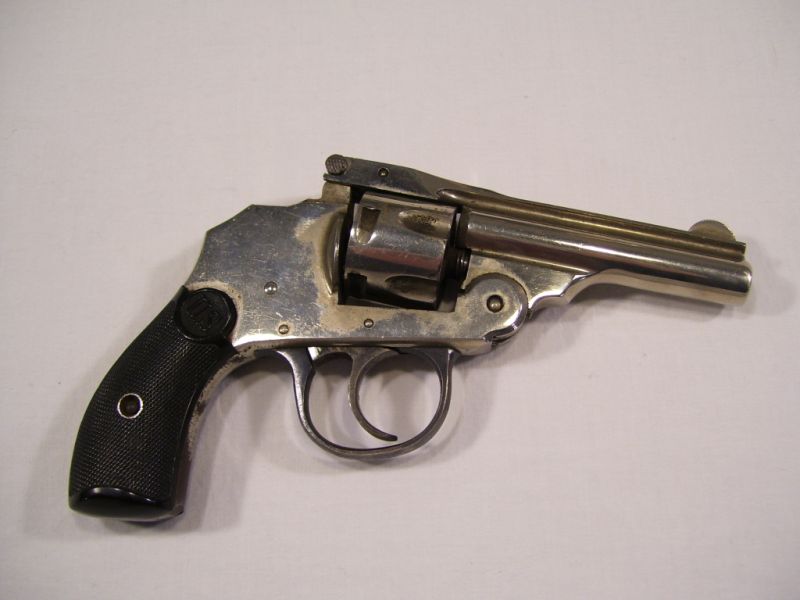 Appraisal: Revolver Hammerless Shot Cal nickel plated barrel with plastic grips