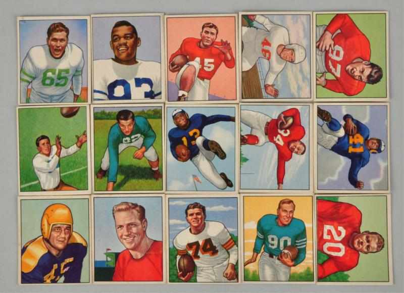 Appraisal: Lot of Bowman Football Cards Description Better cards include Glenn