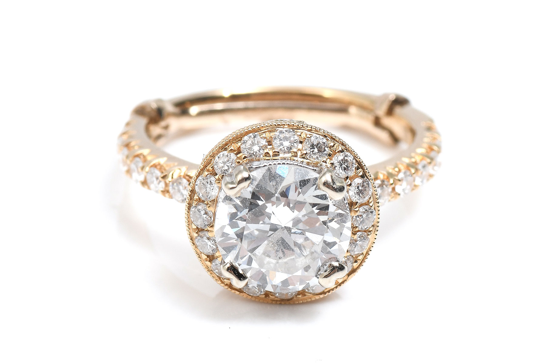 Appraisal: GORGEOUS CTW DIAMOND RING CT European cut diamond is featured