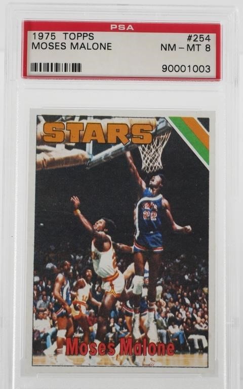 Appraisal: Topps the rookie card of basketball Hall of Famer Moses