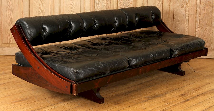 Appraisal: ITALIAN ROSEWOOD DAY BED GIANNI SONGIA SORMANI An Italian rosewood