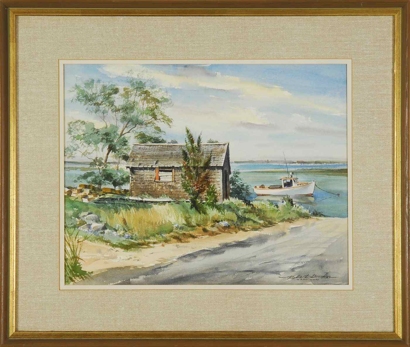 Appraisal: ROBERT BROOKSCape Cod ContemporarySnow Shore Landing East Orleans Cape Cod''