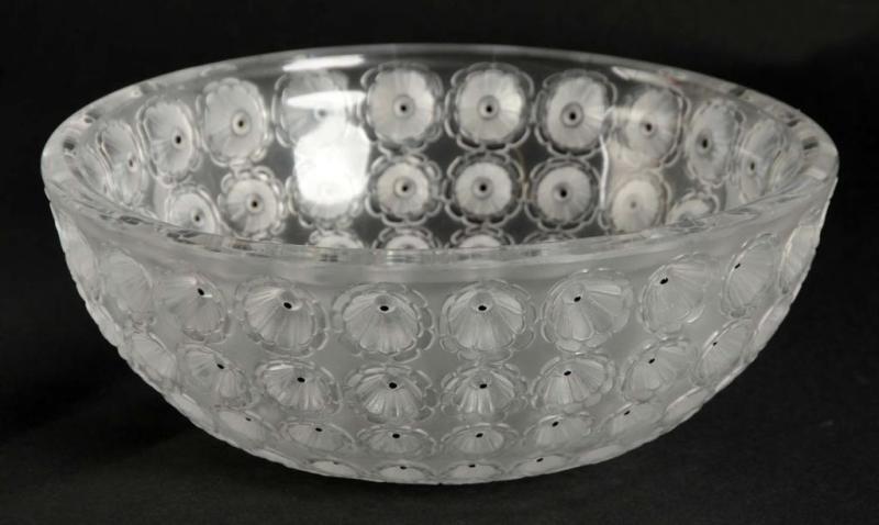 Appraisal: Signed Lalique Bowl Condition Near Mint Size Dia