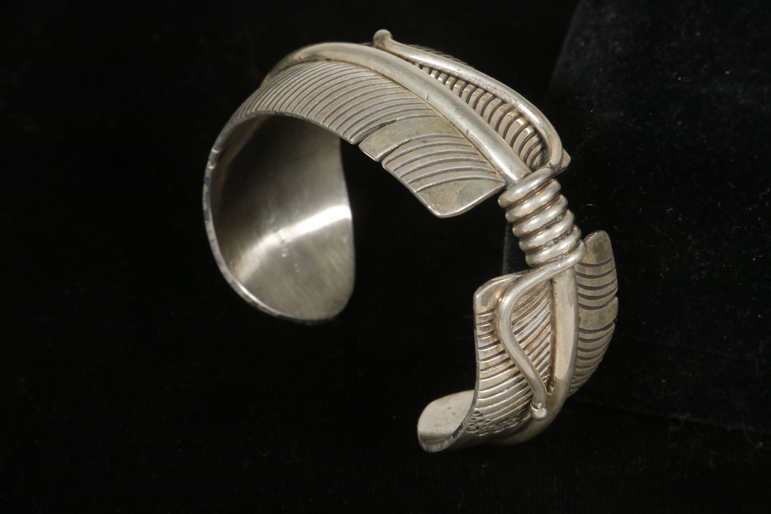 Appraisal: STERLING CUFF BRACELET BY HENRY CALLADITTO NAVAJO Native American Crafted