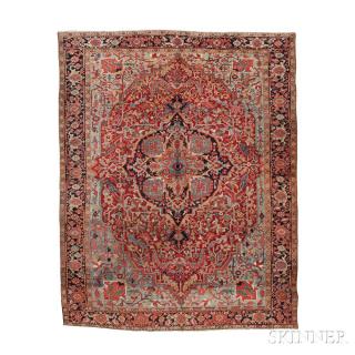 Appraisal: Heriz Carpet Northwestern Iran c ft x ft Estimate -