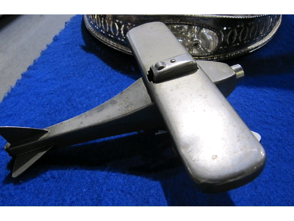 Appraisal: Model aeroplane cigarette lighter