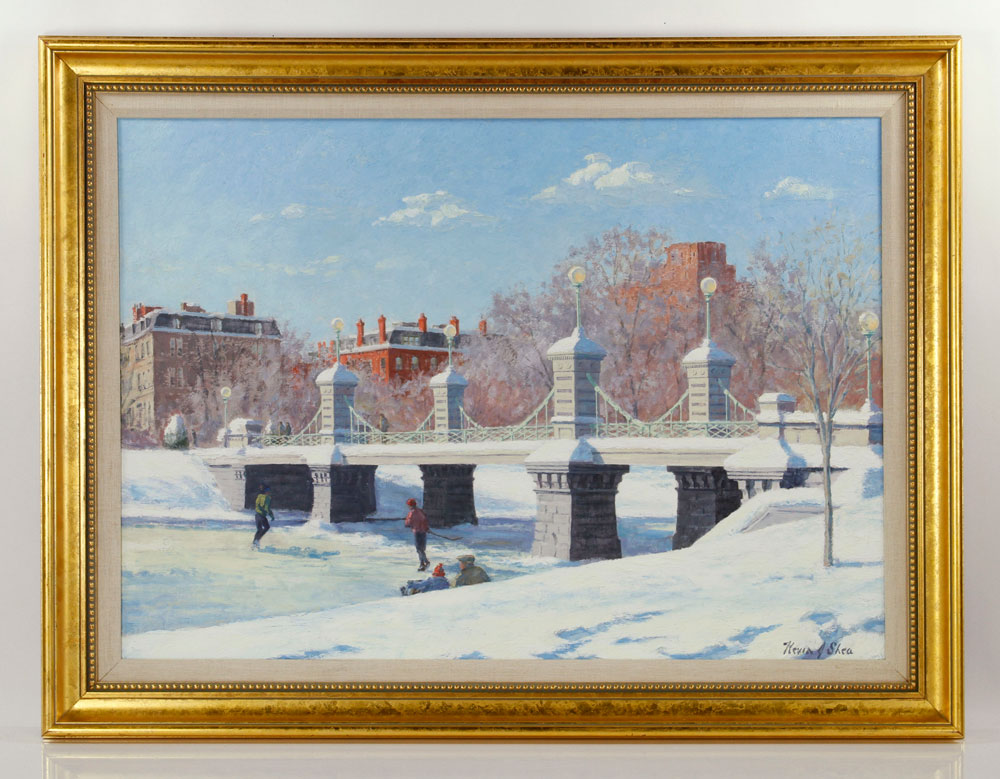 Appraisal: - Shea Boston Common in Winter O C Kevin Shea