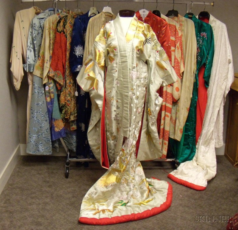 Appraisal: Thirteen Assorted Asian and Asian Style Robes th century including