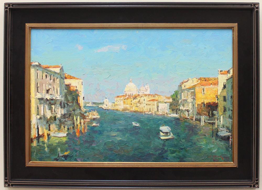 Appraisal: NICK STOQ United States st century oil on board Venice