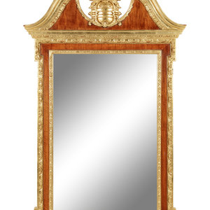 Appraisal: A George II Style Parcel Gilt Mirror Late th Century