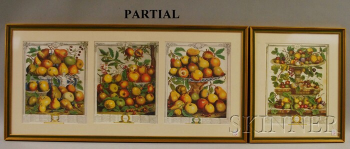 Appraisal: After Peter Casteels Flemish - Lot of Ten Still Life