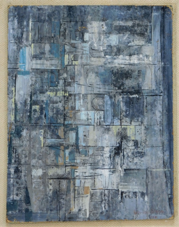 Appraisal: GORDON STEELE MODERNIST ABSTRACT O B PAINTING New York -