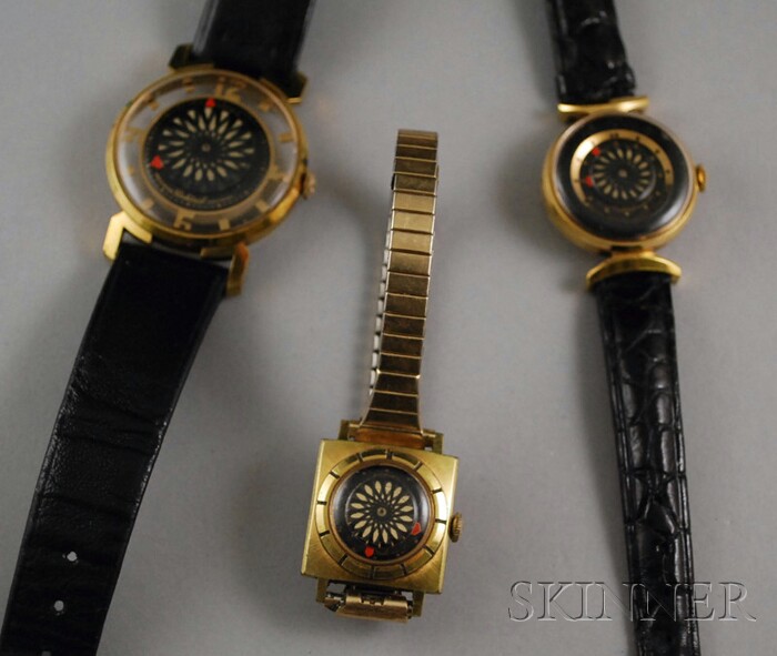 Appraisal: Three Borel Wristwatches two with visible -jewel movements