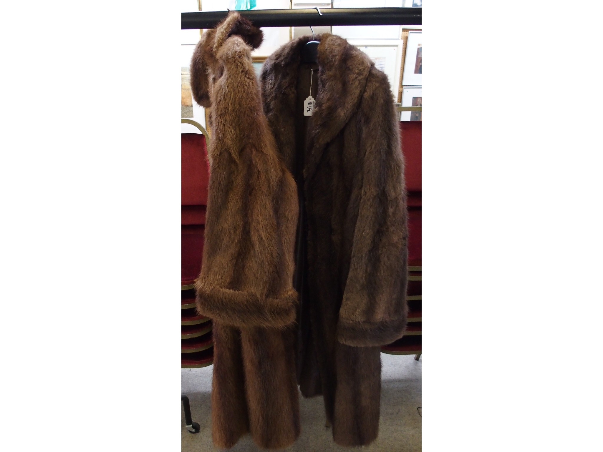 Appraisal: Two ladies' fur coats