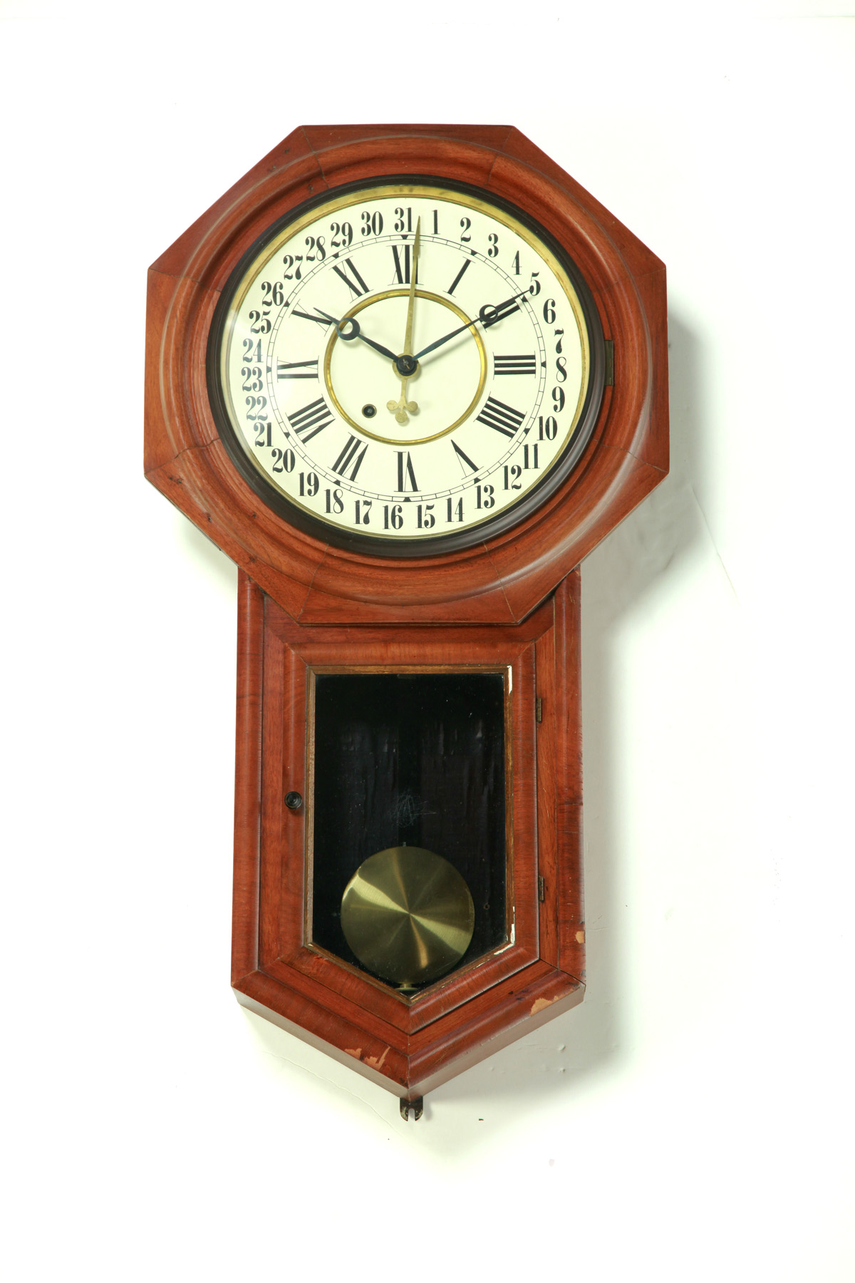 Appraisal: ANSONIA WALL CLOCK WITH CALENDAR MOVEMENT American th quarter- th