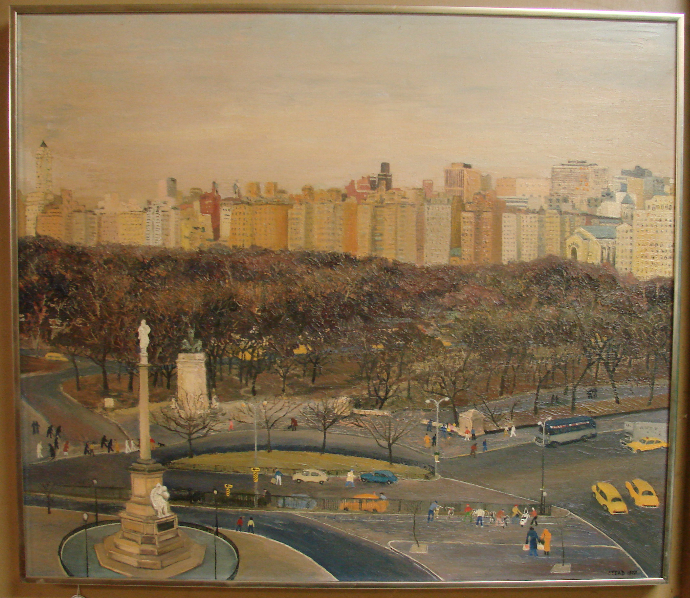 Appraisal: JUDITH STEADAmerican - View of Central Park New York City