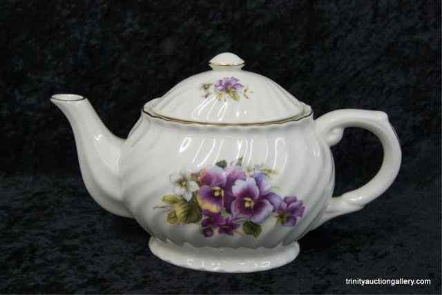 Appraisal: Fine Bone China Unmarked Tea PotFrom the estate is a