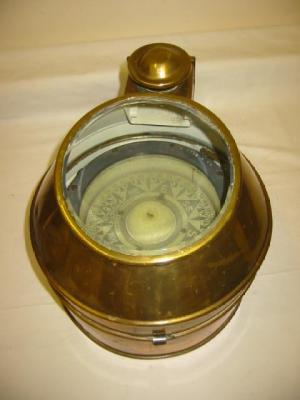 Appraisal: A SHIPS COMPASS by Castle Co the circular compass with